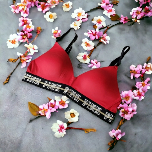 Pink Victoria's Secret Wear Everywhere Wireless Padded Adjustable Sport Bra - Picture 9 of 9